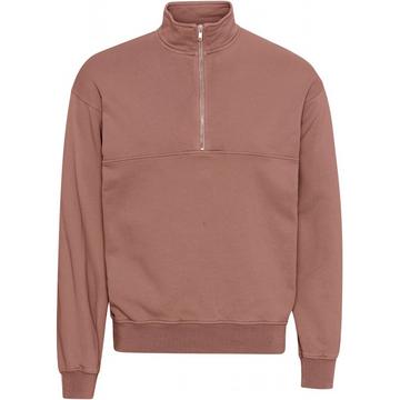 Sweatshirt 1/4 zip  Organic rosewood mist