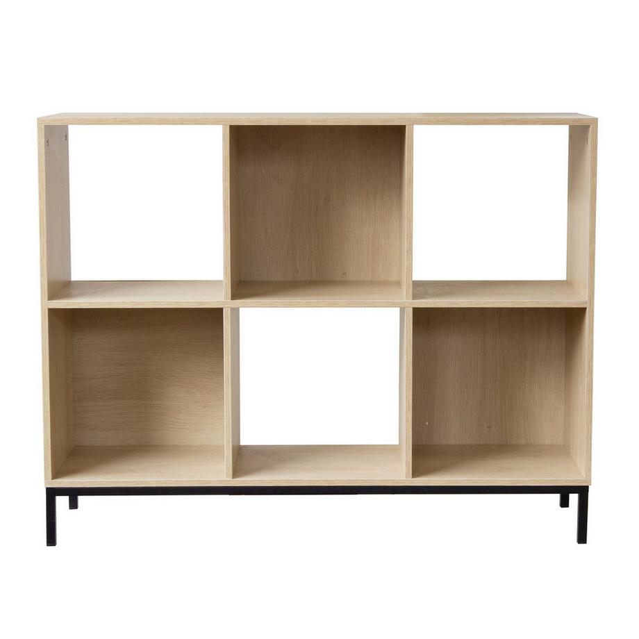 Calicosy Regal mit 6 Fächern und metallbeinen  