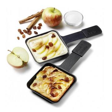 Set mit 2 Pfännchen für Pizza und Raclette Stöckli
