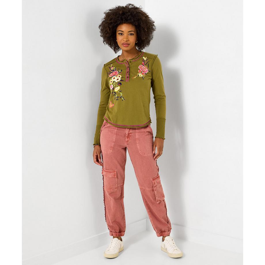 Joe Browns Schmal geschnittene Cargohose mit Zierdetails  