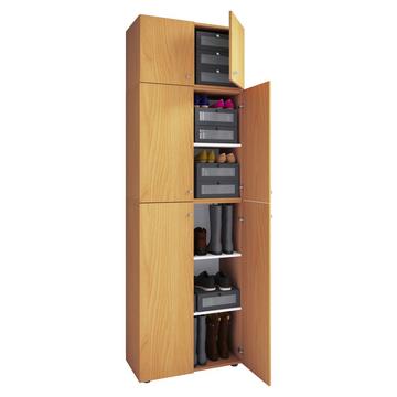 XXL Holz Schuhschrank Kleiderschrank Groß Schrank Schuhe Dielenschrank Lona 5f A