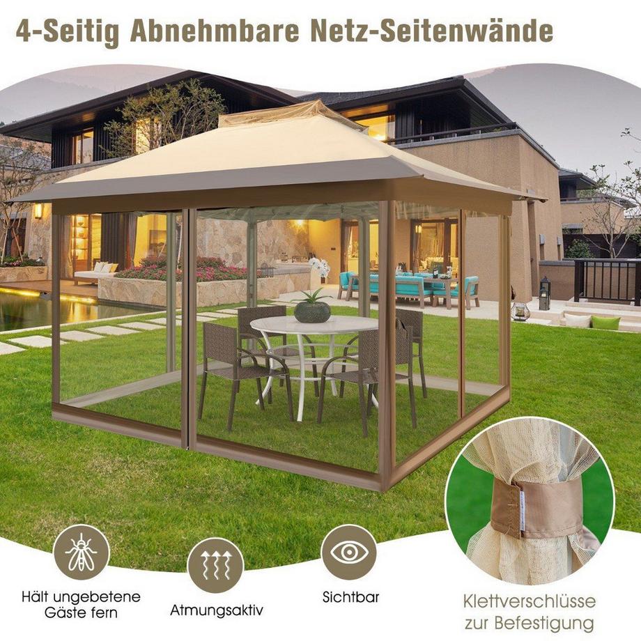 Northix Pop-Up-Pavillon mit Moskitonetz  