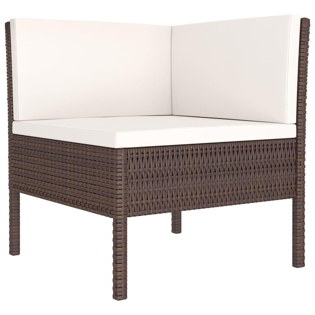 VidaXL Garten-sofagarnitur poly-rattan  