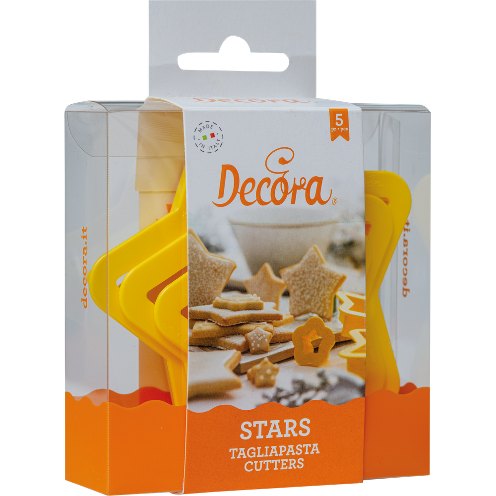 Decora Set di tagliabiscotti Stella 4 pezzi  