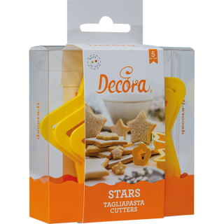 Decora Set di tagliabiscotti Stella 4 pezzi  