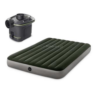 B2X Aufblasbare Matratze 203x152x25 cm mit Elektropumpe  