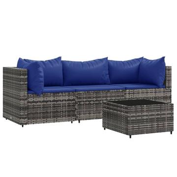 Garten lounge set poly-rattan