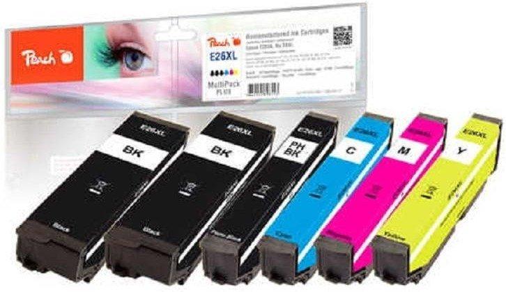 Peach  Spar Pack Plus Tintenpatronen HY kompatibel zu Epson No. 26XL, T263 