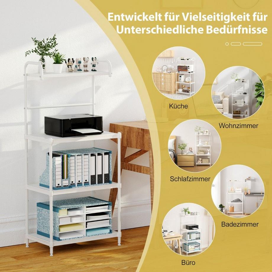 Northix Verstellbares Küchenregal mit 4 Ebenen  