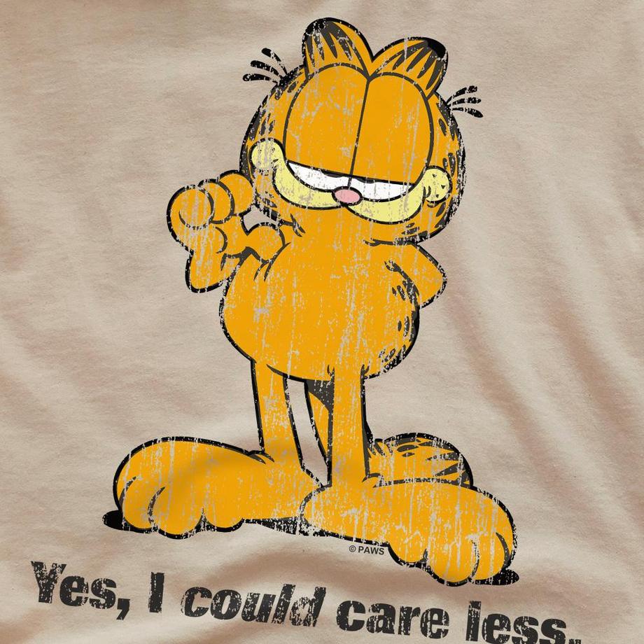 Garfield T-Shirt Yes I Could Care Less  