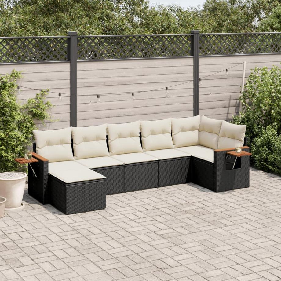 VidaXL set divano da giardino Polirattan  