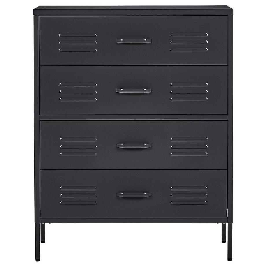 Beliani Cassettiera en Acciaio Moderno ENAGO  