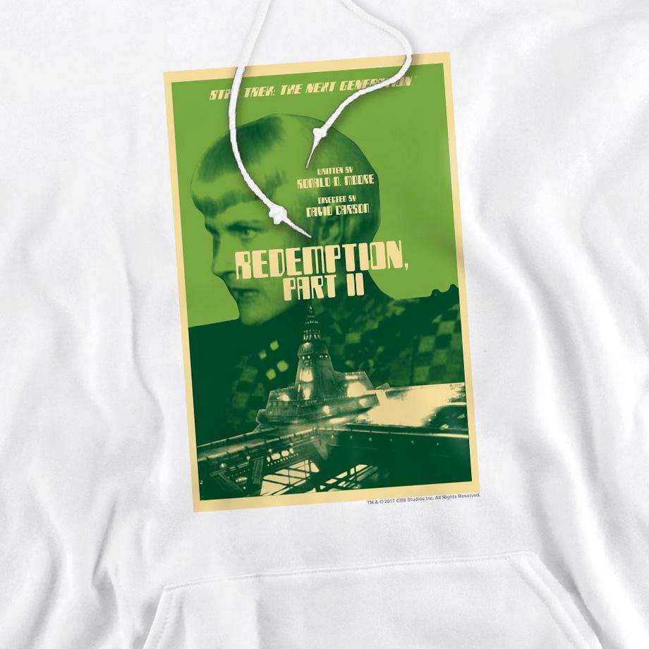 Star Trek The Next Generation Season 5 Episode 1 Felpa con cappuccio  