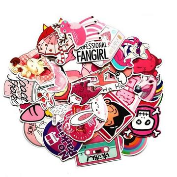 Autocollants, paquet de 50 - Mignon