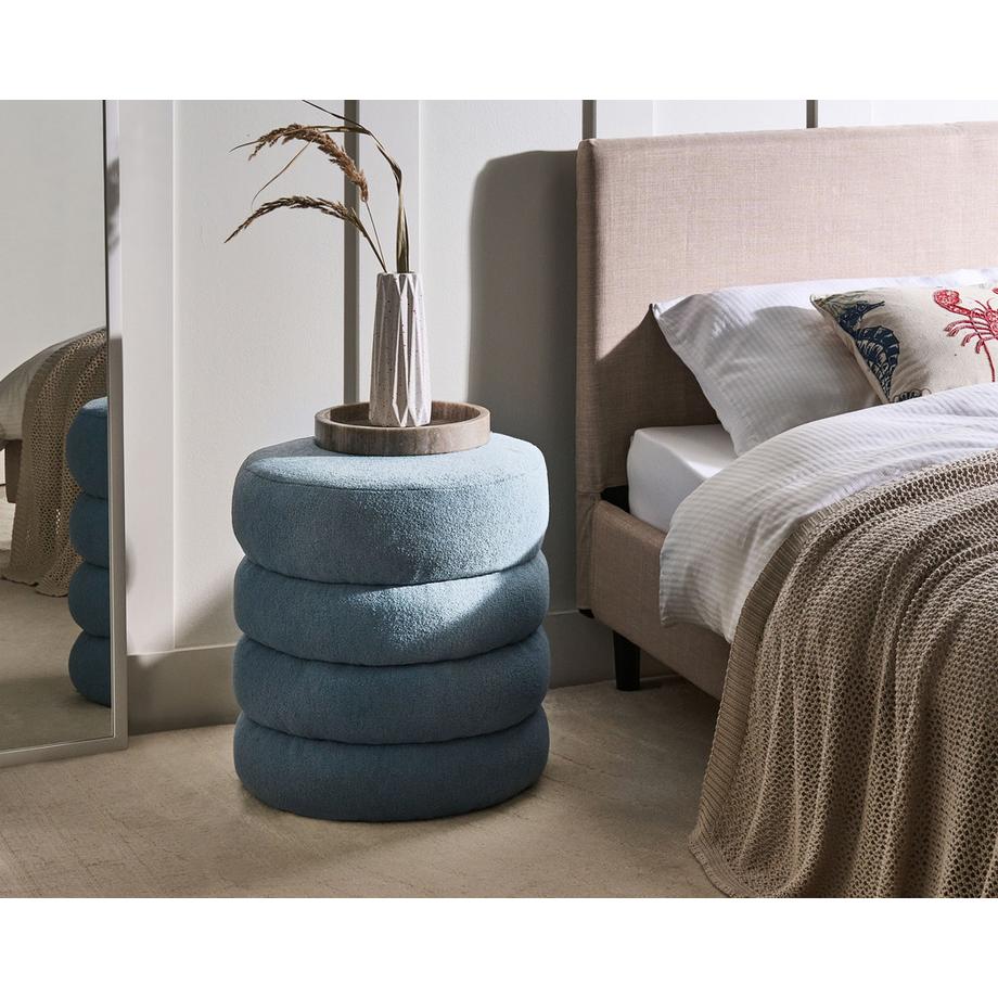 Beliani Pouf aus Bouclé  SUMPTER  