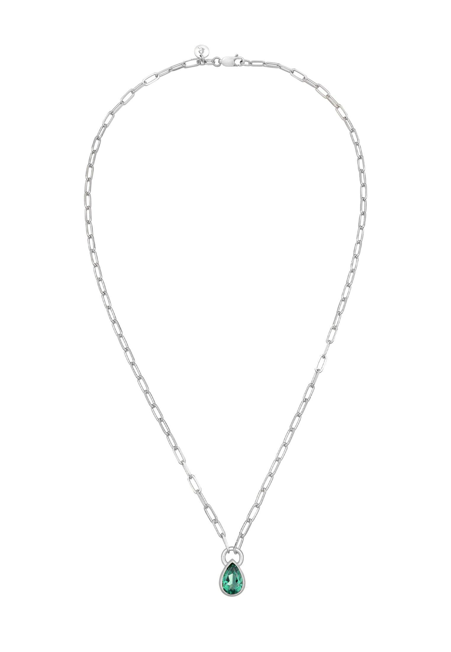 Elli  Halskette Quarz Tropfen Chain Optik 