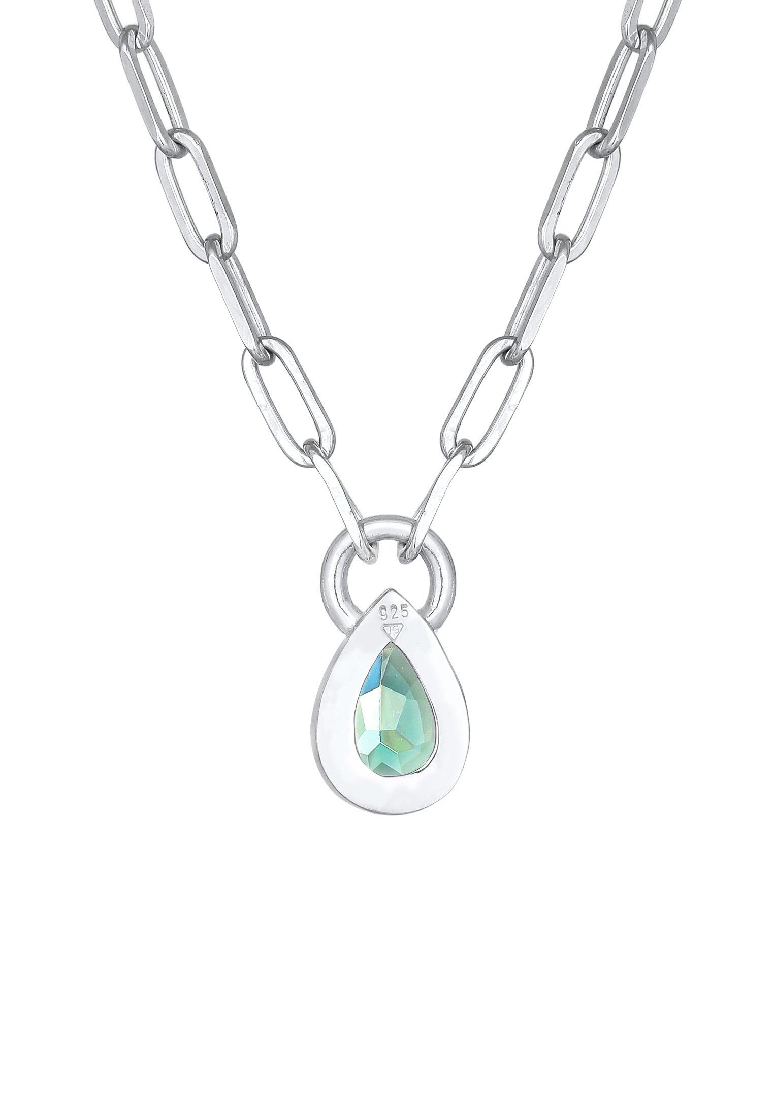 Elli  Halskette Quarz Tropfen Chain Optik 