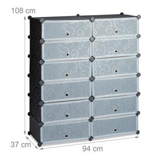 Northix Scarpiera con 12 scomparti  