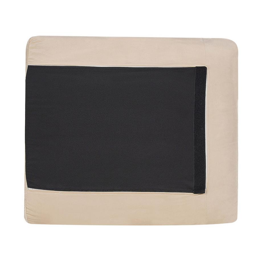 Beliani Canapé d'angle côté droit en Velours Moderne VINTERBRO  