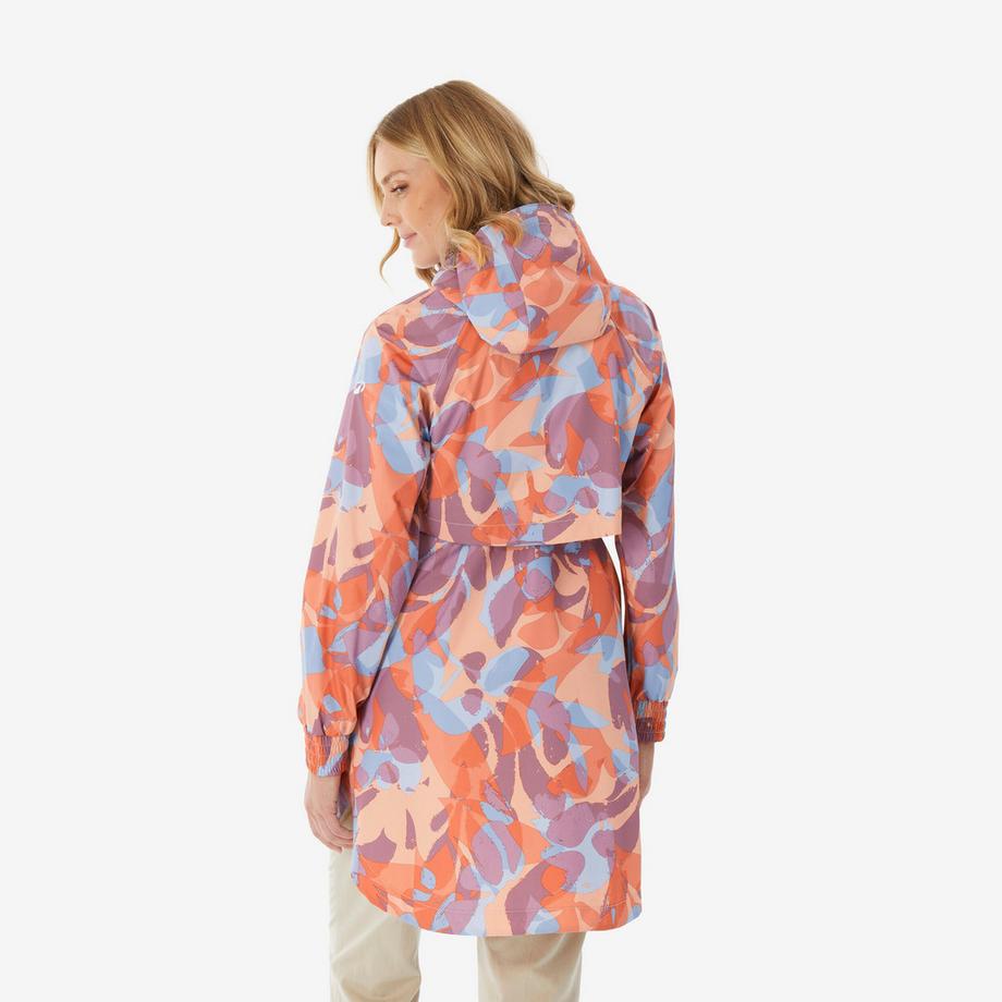 QUECHUA Veste imperméable longue Raincut pour femme  