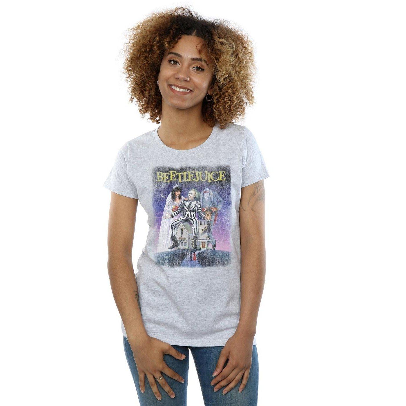 Beetlejuice  Tshirt DISTRESSED POSTER 