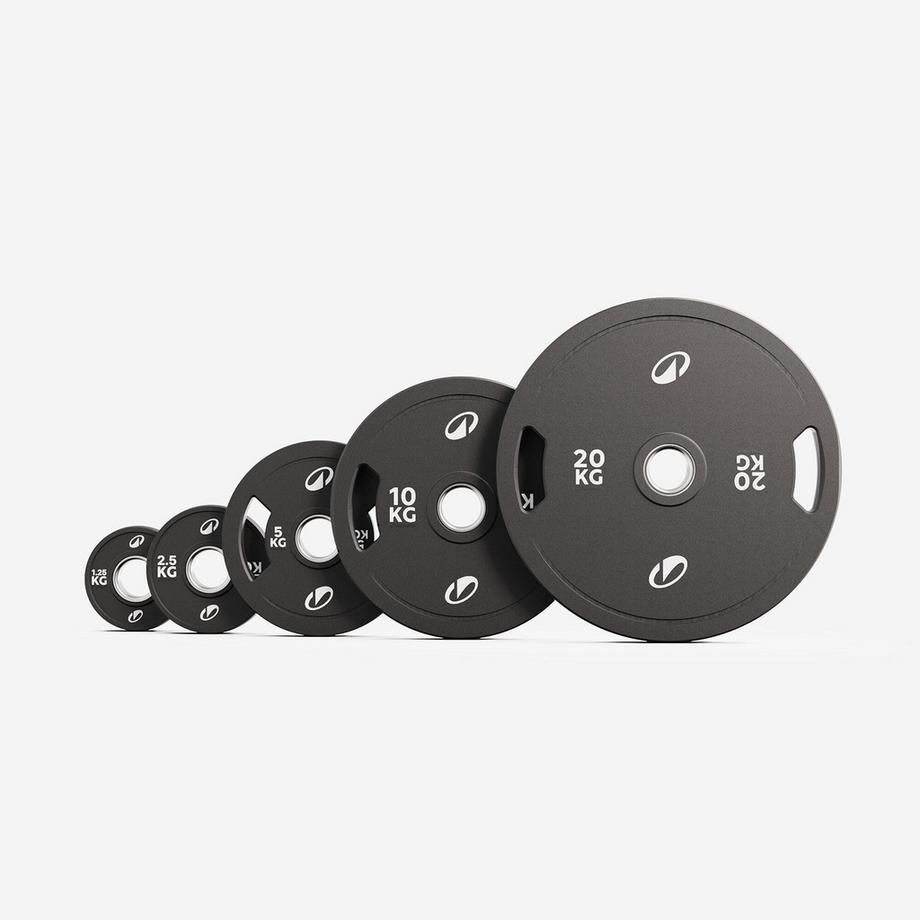 DOMYOS  Disco da sollevamento pesi con impugnature, linea Pro 