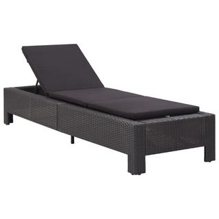 VidaXL Chaise longue rotin synthétique  