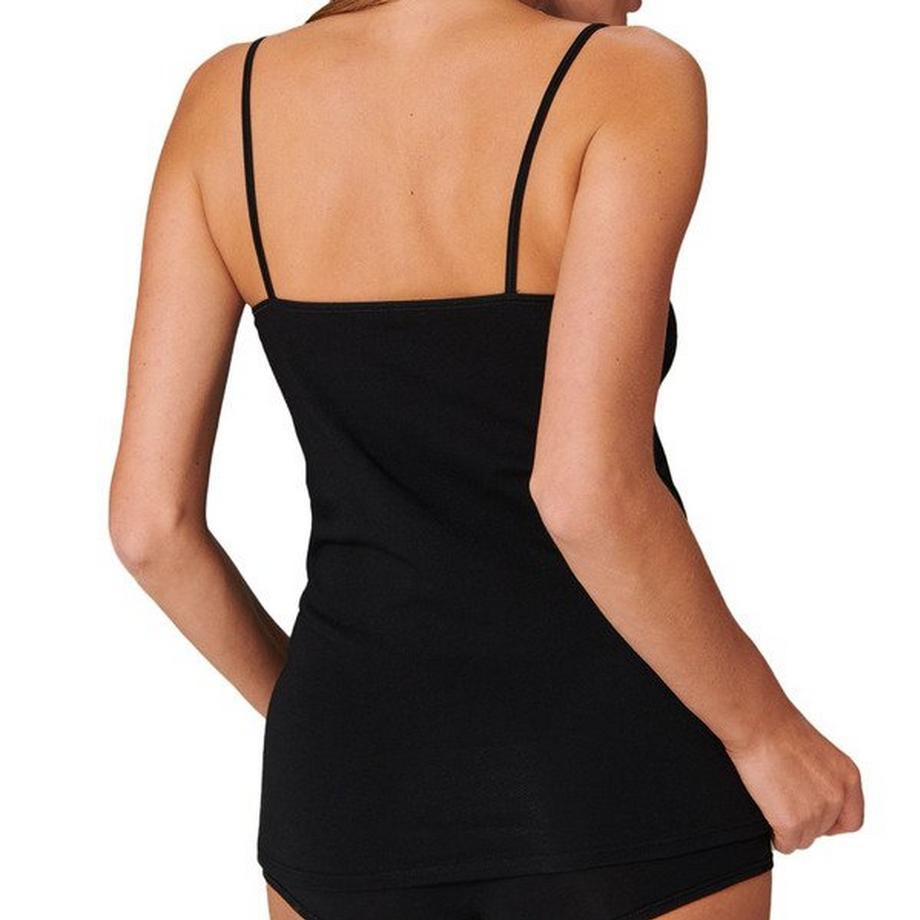 Schiesser 4er Pack Bio Baumwolle Spaghetti Top  