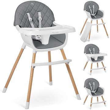 Chaise de salle à manger grise pour enfant - Nukido Lilo