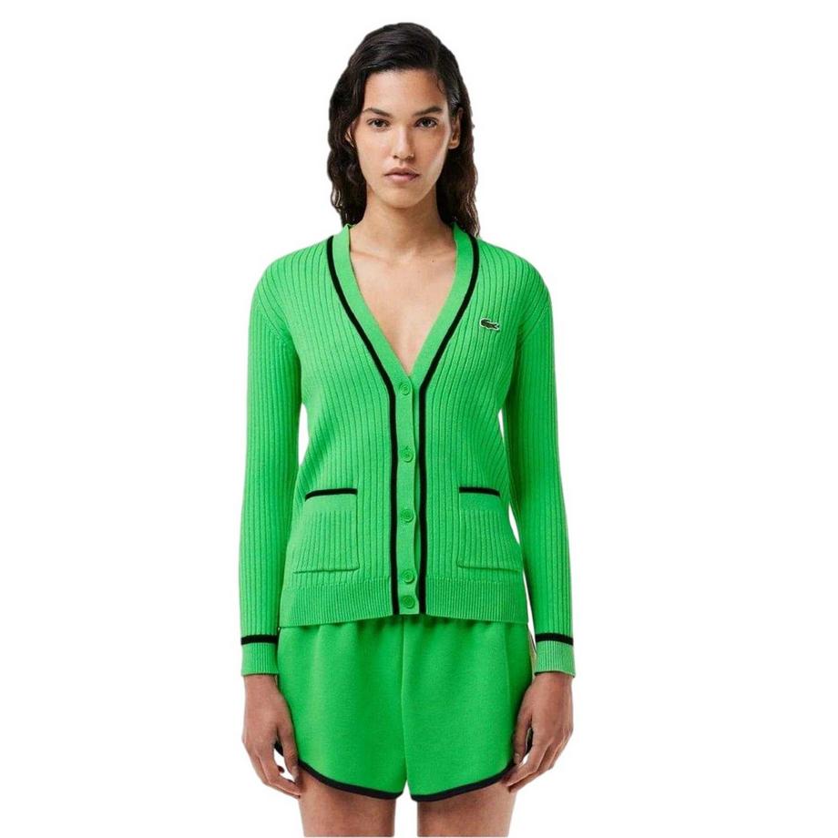 LACOSTE Cardigan Scollo a V Taglio Regolare  