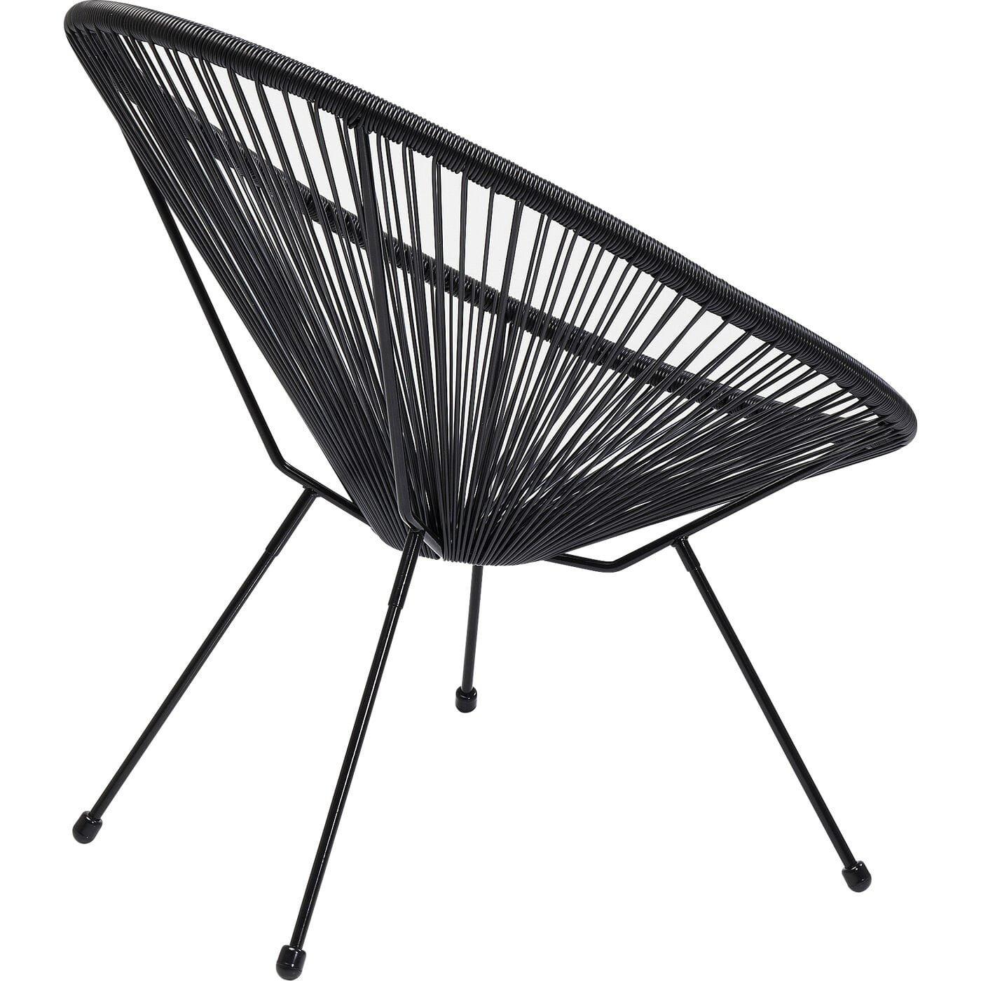 KARE Design Set da giardino Acapulco nero (2 pezzi)  