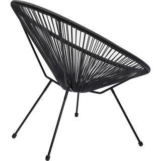 KARE Design Set de jardin Acapulco noir (2 pièces)  