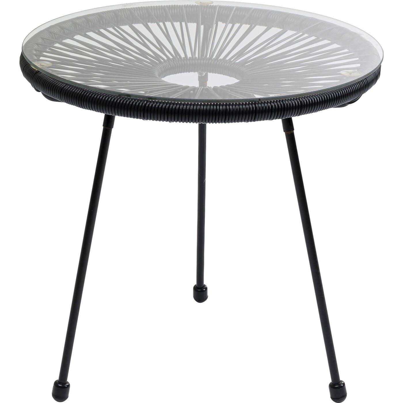 KARE Design Set de jardin Acapulco noir (2 pièces)  