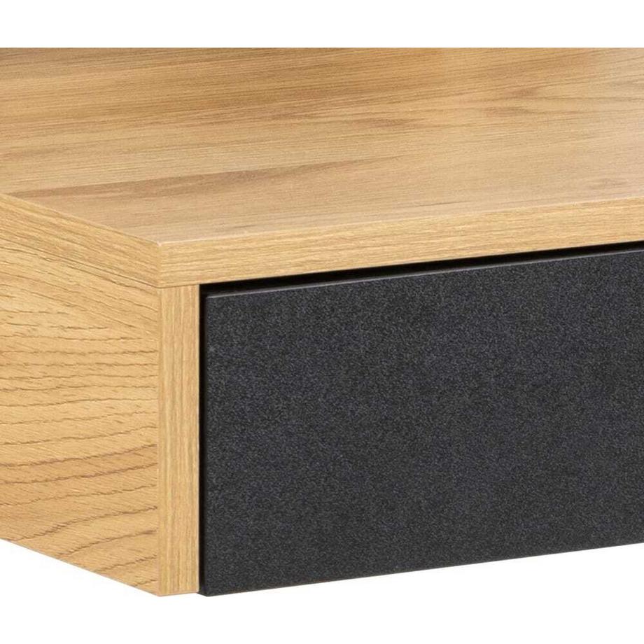 mutoni Scrivania Reidy naturale, nero  