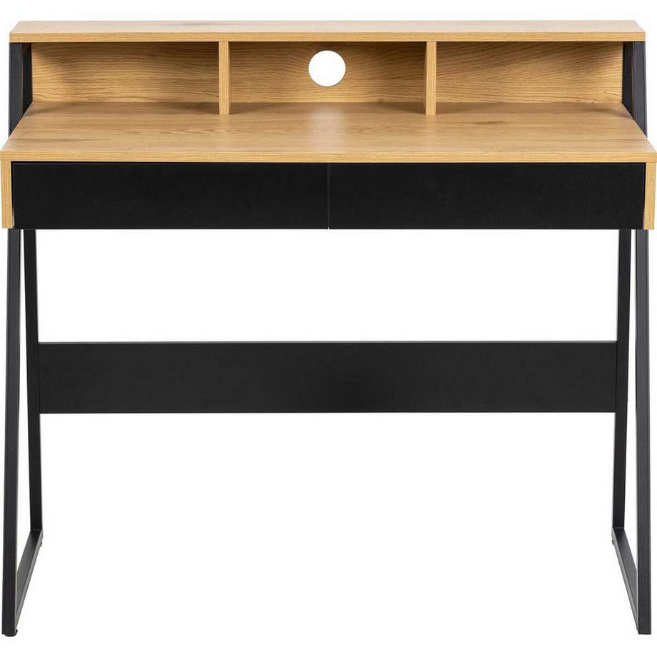 mutoni Scrivania Reidy naturale, nero  