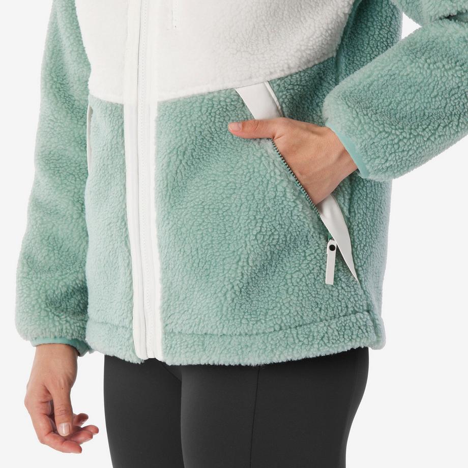 QUECHUA Fleece zum Wandern mit Kapuze  