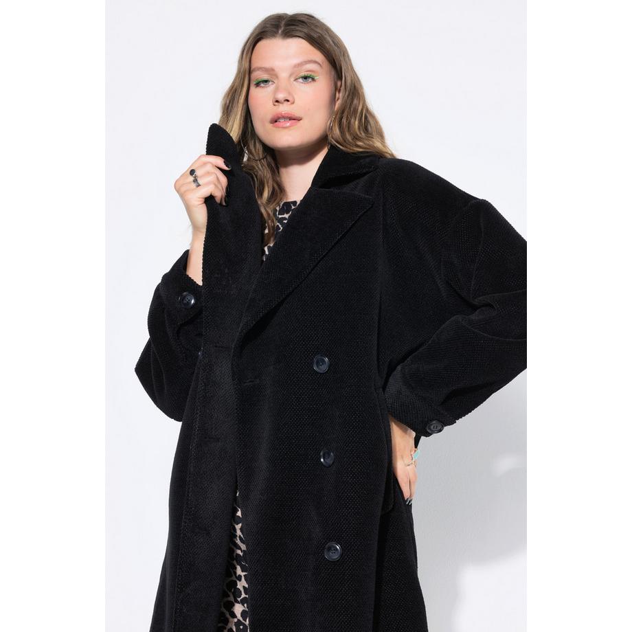 Studio Untold Manteau Oversize Double Boutonnage Col Revers  