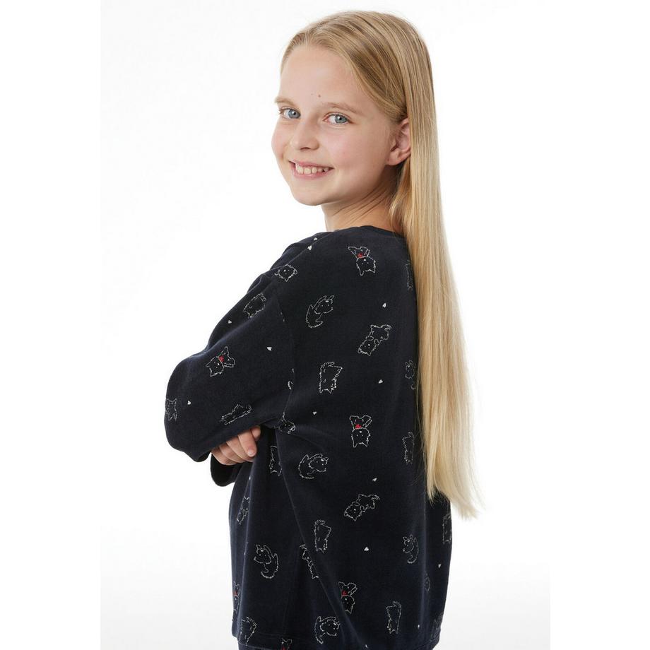 Schiesser  Velours Pyjama Chiens 