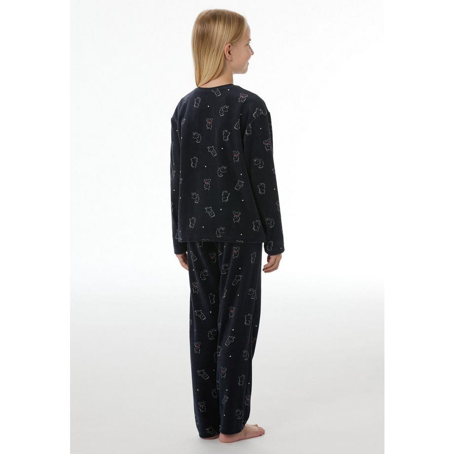 Schiesser  Velours Pyjama Chiens 