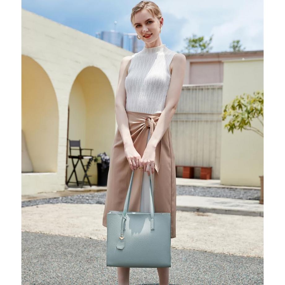 Only-bags.store Grosse Shopper Tasche mit Reissverschluss für Arbeit und Freizeit  
