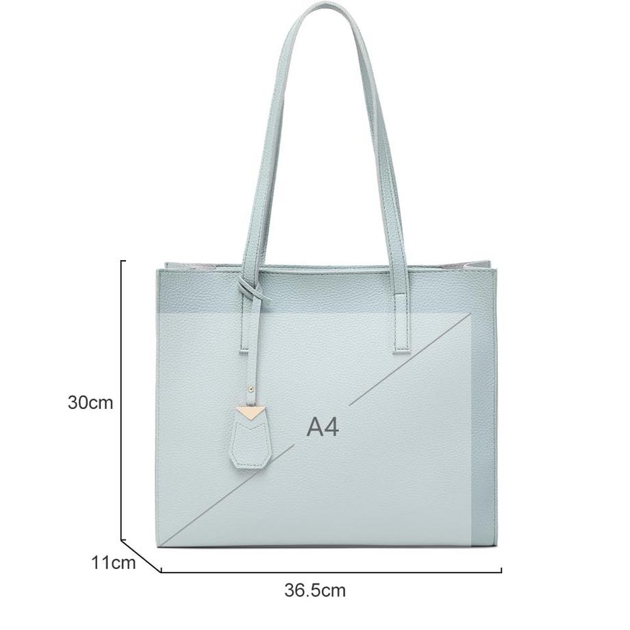 Only-bags.store Grosse Shopper Tasche mit Reissverschluss für Arbeit und Freizeit  