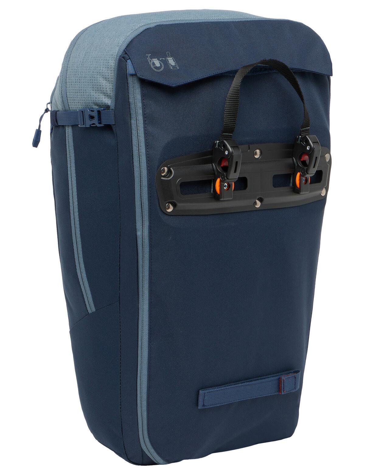 VAUDE Cycle 28 II umwandelbarer Rucksack und Gepäckträgertasche  