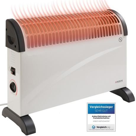 Arebos Convecteur portable 2000 W Appareil de chauffage Radiateur Chauffage  