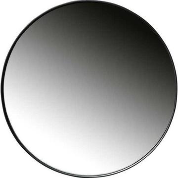 Specchio Doutzen in metallo nero tondo 80