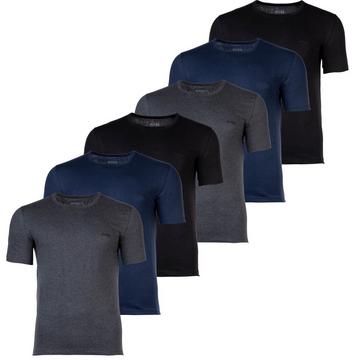 T-Shirt  6er Pack Bequem sitzend-T-Shirt RN 3P Classic
