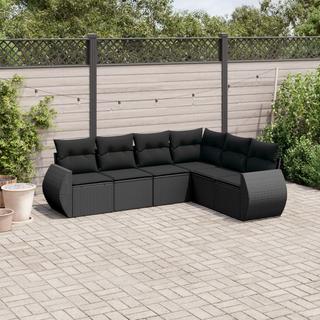 VidaXL set divano da giardino Polirattan  