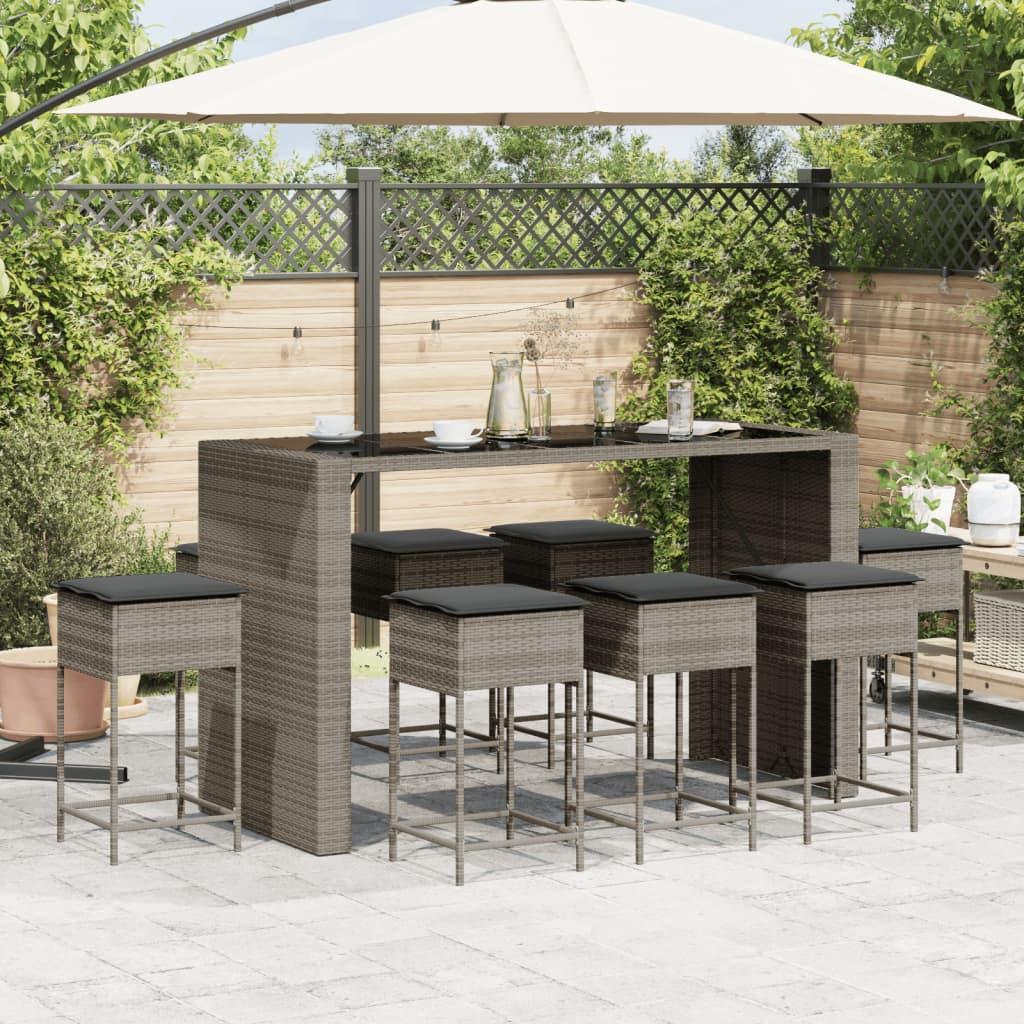 VidaXL Gartenbar set poly-rattan  