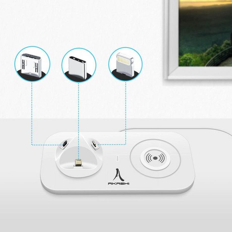 Akashi  Docking Station 4-in-1 Akashi Nero 