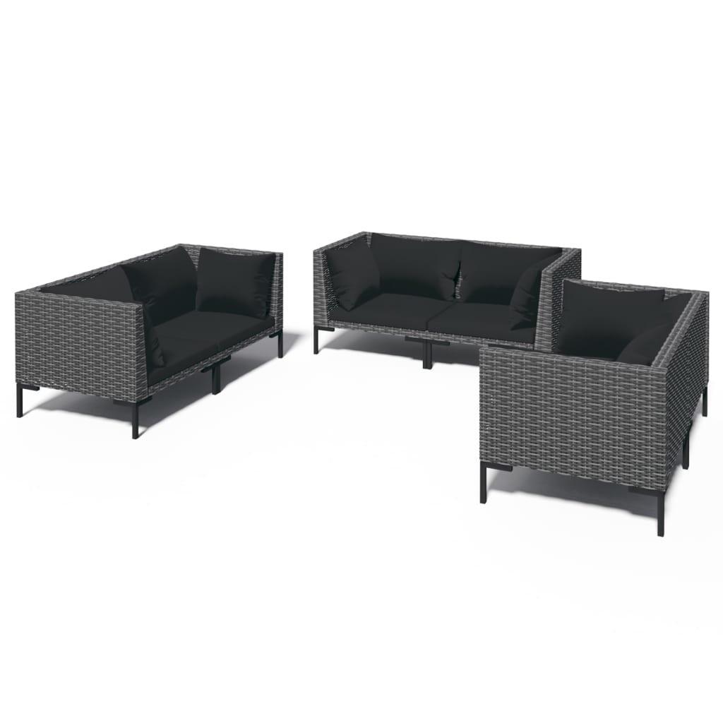 VidaXL Garten-lounge-set poly-rattan  