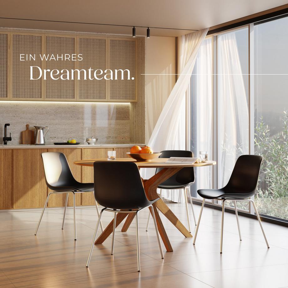 Tectake Sedia in plastica Mave Grande seduta in plastica  